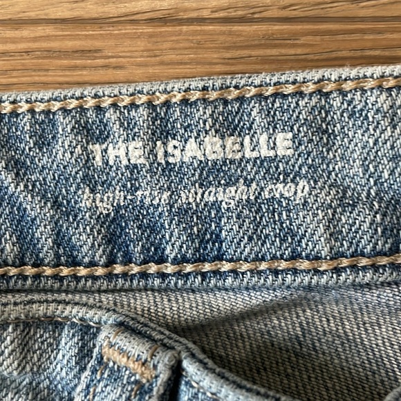 AG Adriano Goldschmied The Isabelle High Rise Straight Crop In Anticipate Sz 29 - Picture 9 of 14